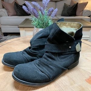Nine West Vintage Black Moto Boots - size 8